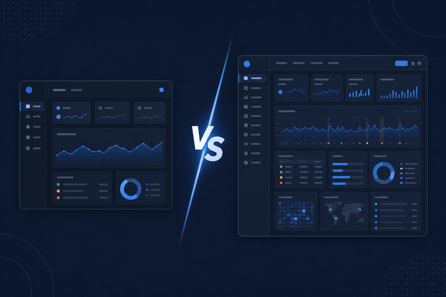Side-by-side comparison of Monitoristic and Better Stack for uptime monitoring